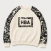 Sweater9 FOR MAN HBA GRAPHIC BOTANICAL SLEEVE CREWNECK CREAM